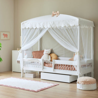 LIFETIME Kidsrooms Canopy Canopy for Four Poster Bed - Cat & Bow