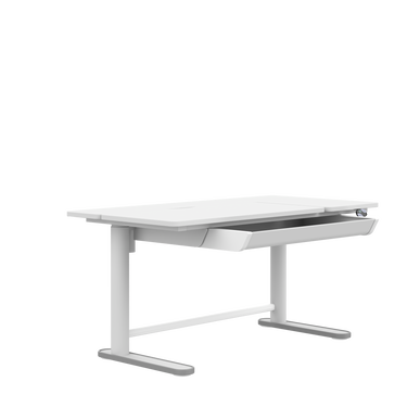 LIFETIME Kidsrooms Desk White Electric Adjustable Desk ERGO - Left