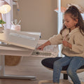 LIFETIME Kidsrooms Desk White Electric Adjustable Desk ERGO - Left