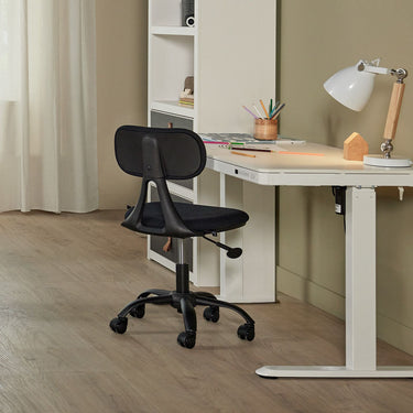 LIFETIME Kidsrooms Desk White Electrical Adjustable Desk with Drawer and USB