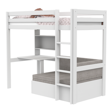 LIFETIME Kidsrooms High Sleeper Bed 177 cm Study & Relax - Elements