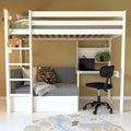 LIFETIME Kidsrooms High Sleeper Bed 177 cm Study & Relax - Elements