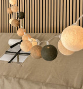 LIFETIME Kidsrooms Lamp Cotton Ball Lights - Earthy Green