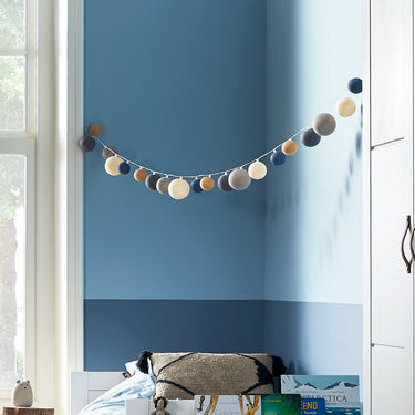 LIFETIME Kidsrooms Lamp Cotton Light Chain - Beach Blue