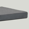 LIFETIME Kidsrooms Mattress Graphite Large mattress cover - Teddy Cream