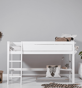 LIFETIME Kidsrooms Mid Sleeper Bed 128 cm with Ladder 120x200 cm