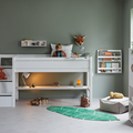 LIFETIME Kidsrooms Mid Sleeper Bed 128 cm with Staircase 120x200 cm
