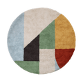 LIFETIME Kidsrooms Rug Round Tufted Rug - Olympic Dreams