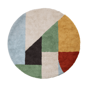 LIFETIME Kidsrooms Rug Round Tufted Rug - Olympic Dreams