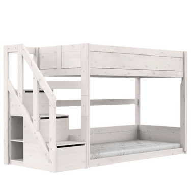 Low Bunk Bed with Staircase Bed LIFETIME Kidsrooms