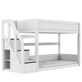 Low Bunk Bed with Staircase Bed LIFETIME Kidsrooms