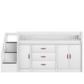 Mid Sleeper Bed 128 cm incl. Storage Bed LIFETIME Kidsrooms