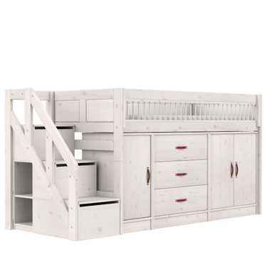 Mid Sleeper Bed 128 cm incl. Storage Bed LIFETIME Kidsrooms