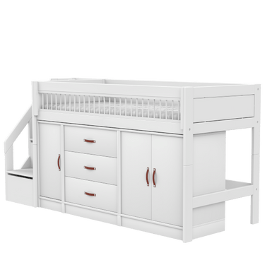 Mid Sleeper Bed 128 cm incl. Storage Bed LIFETIME Kidsrooms