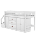 Mid Sleeper Bed 128 cm incl. Storage - Breeze Bed LIFETIME Kidsrooms