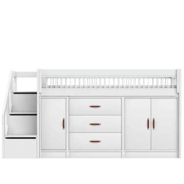 Mid Sleeper Bed 128 cm incl. Storage - Breeze Bed LIFETIME Kidsrooms