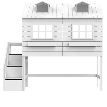 Mid Sleeper Bed 128 cm with House - Lake House Bed LIFETIME Kidsrooms