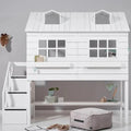 Mid Sleeper Bed 128 cm with House - Lake House Bed LIFETIME Kidsrooms
