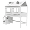 Mid Sleeper Bed 128 cm with House - Lake House Bed LIFETIME Kidsrooms