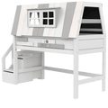 Mid Sleeper Bed 128 cm with House - My Hangout Bed LIFETIME Kidsrooms