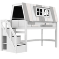 Mid Sleeper Bed 128 cm with House - My Hangout Bed LIFETIME Kidsrooms