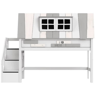 Mid Sleeper Bed 128 cm with House - My Hangout Bed LIFETIME Kidsrooms
