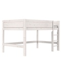 Mid Sleeper Bed 128 cm with Ladder 120x200 cm LIFETIME Kidsrooms
