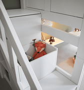 Mid Sleeper Bed 128 cm with Staircase 120x200 cm LIFETIME Kidsrooms