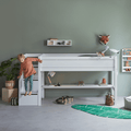 Mid Sleeper Bed 128 cm with Staircase 120x200 cm LIFETIME Kidsrooms