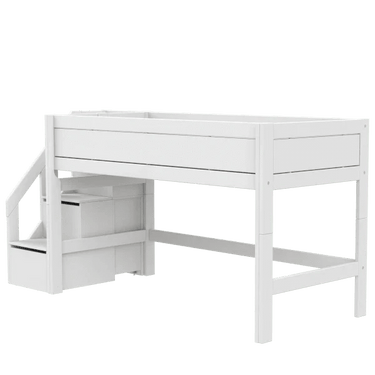 Mid Sleeper Bed 128 cm with Staircase Bed LIFETIME Kidsrooms