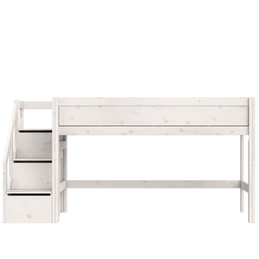 Mid Sleeper Bed 128 cm with Staircase Bed LIFETIME Kidsrooms