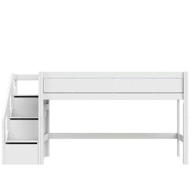 Mid Sleeper Bed 128 cm with Staircase Bed LIFETIME Kidsrooms