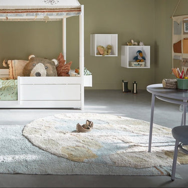 Round Tufted Rug - Canoe Adventure Rug LIFETIME Kidsrooms