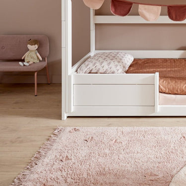 Soft Pink Tufted Rug - Butterflies Rug LIFETIME Kidsrooms
