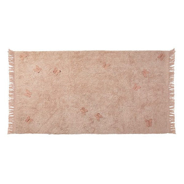 Soft Pink Tufted Rug - Butterflies Rug LIFETIME Kidsrooms