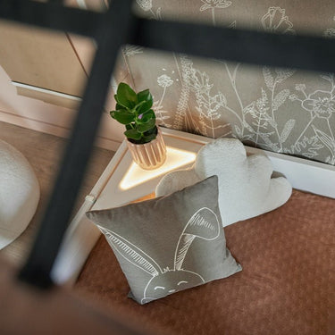 Square Cushion - Happy Rabbit Cushion LIFETIME Kidsrooms