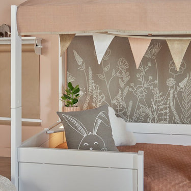 Square Cushion - Happy Rabbit Cushion LIFETIME Kidsrooms