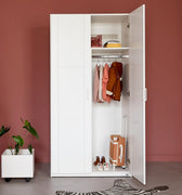 Wardrobe with Shelves and Clothes Rail, 100 cm LIFETIME Kidsrooms
