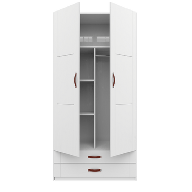 Wardrobe with Shelves, Clothes Rail and Drawers, 100 cm LIFETIME Kidsrooms