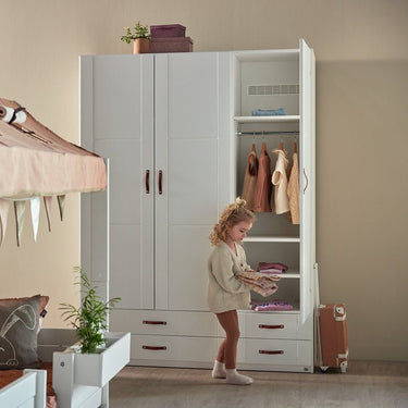 Wardrobe with Shelves, Clothes Rail and Drawers, 150 cm LIFETIME Kidsrooms