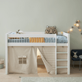 Mid Sleeper Bed 128 cm with Ladder - Breeze Bed LIFETIME Kidsrooms