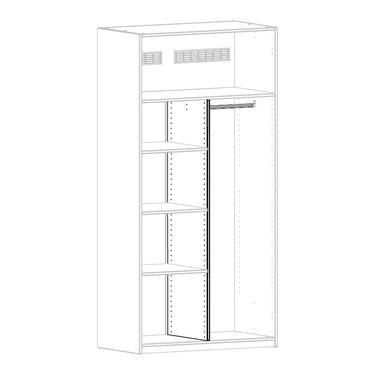 Partition Wall in Wardrobe Base 100 cm Wardrobe LIFETIME Kidsrooms