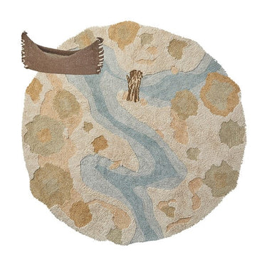 Round Tufted Rug - Canoe Adventure Rug LIFETIME Kidsrooms