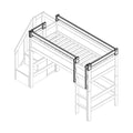 Safety Guard with Front and Side Opening Bed accessory LIFETIME Kidsrooms