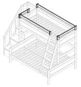 Safety Guard with Front and Side Opening for Family Bed Bed accessory LIFETIME Kidsrooms