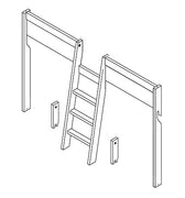 Slanted Ladder, Fronts and Parts for 4 - in - 1 Beds Rebuild Part LIFETIME Kidsrooms
