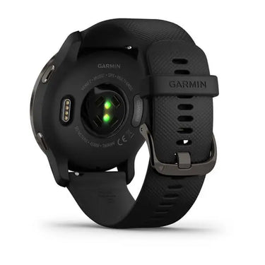 Venu 2 GPS, Wifi, Black + Slate, Leather fra Garmin