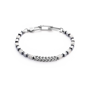 Armbånd Howlit/Hæmatit Stål