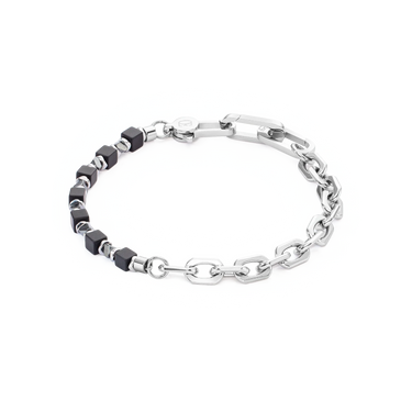 Armbånd Onyx/Hæmatit Stål