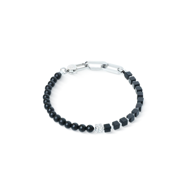 Armbånd Onyx/Hæmatit Stål
